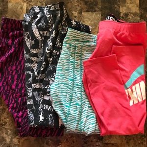 4 leggings- Nike cotton 2 Capri, 2 legging